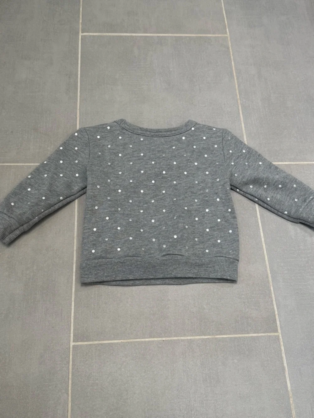 Carters - Baby Girls - Gray and Silver Polka Dot Sweatshirt - 9month